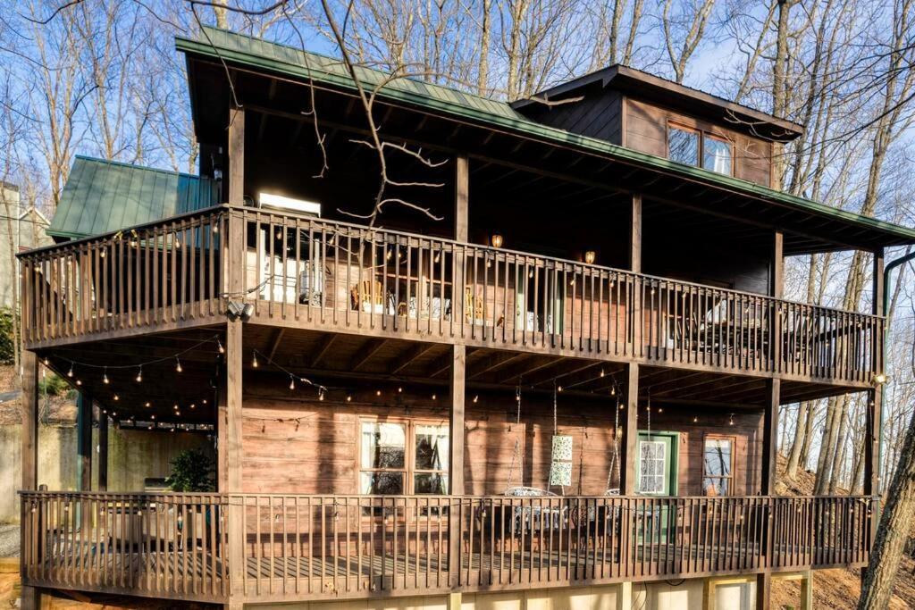 Mtn Cabin Sleeps 10 - 5 Mins To Fishing & Camping Ellijay Exterior foto